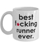 Funny B3st F-cking Runner Ever Coffee Mug White