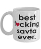 Funny B3st F-cking Savta Ever Coffee Mug White