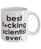 Funny B3st F-cking Scientist Ever Coffee Mug White