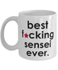 Funny B3st F-cking Sensei Ever Coffee Mug White