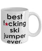 Funny B3st F-cking Ski Jumper Ever Coffee Mug White