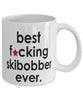 Funny B3st F-cking Skibobber Ever Coffee Mug White