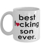 Funny B3st F-cking Son Ever Coffee Mug White