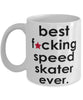 Funny B3st F-cking Speed Skater Ever Coffee Mug White