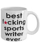 Funny B3st F-cking Sports Writer Ever Coffee Mug White