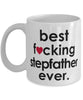 Funny B3st F-cking Stepfather Ever Coffee Mug White