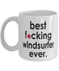 Funny B3st F-cking Windsurfer Ever Coffee Mug White