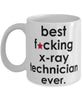 Funny B3st F-cking X-ray Technician Ever Coffee Mug White