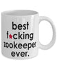 Funny B3st F-cking Zookeeper Ever Coffee Mug White