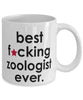 Funny B3st F-cking Zoologist Ever Coffee Mug White