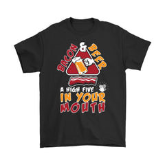 Funny Bacon Shirt Beer & Bacon A High Five Gildan Mens T-Shirt