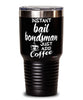 Funny Bail Bondsman Tumbler Instant Bail Bondsman Just Add Coffee 30oz Stainless Steel Black