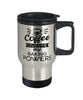 Funny Baker Travel Mug Coffee Gives Me My Baking Powers 14oz Stainless Steel