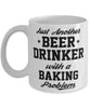 Funny Baking Mug Just Another Beer Drinker With A Baking Problem Coffee Cup 11oz White