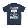 Funny Baking Shirt Weekend Forecast Baking With A Gildan Mens T-Shirt