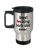 Funny Barb Horse Travel Mug B3st F-cking Barb Dad Ever 14oz Stainless Steel