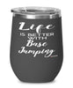 Funny Base Jumper Wine Glass Life Is Better With Base Jumping 12oz Stainless Steel Black