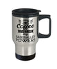 Funny Baseball Travel Mug Coffee Gives Me My Baseballer Powers 14oz Stainless Steel