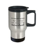Funny Baseballer Travel Mug Introverted But Willing To Discuss Baseball 14oz Stainless Steel Black