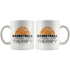 Funny Basketball Mug Basketball Cheaper Than Therapy 11oz White Coffee Mugs