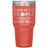 Funny Basketball Tumbler Gift Tears Of The People I Beat In Basketball Laser Etched 30oz Stainless Steel Tumbler