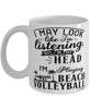 Funny Beach Volleyball Mug I May Look Like I'm Listening But In My Head I'm Playing Beach Volleyball Coffee Cup White