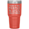Funny Beach Volleyball Tumbler Tears of The People I beat In Beach Volleyball Laser Etched 30oz Stainless Steel Tumbler