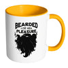 Funny Beard Mug Bearded For Her Pleasure White 11oz Accent Coffee Mugs