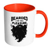 Funny Beard Mug Bearded For Her Pleasure White 11oz Accent Coffee Mugs