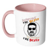 Funny Beard Mug Respect The Beard White 11oz Accent Coffee Mugs