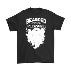 Funny Beard Shirt Bearded For Her Pleasure Gildan Mens T-Shirt