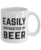 Funny Beer Easily Distracted By Beer Coffee Mug 11oz White