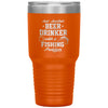 Funny Beer Fishing Tumbler Just Another Beer Drinker With A Fishing Problem Laser Etched 30oz Stainless Steel Tumbler