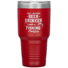 Funny Beer Fishing Tumbler Just Another Beer Drinker With A Fishing Problem Laser Etched 30oz Stainless Steel Tumbler