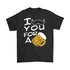 Funny Beer Oktoberfest Shirt I Mustache You For A Beer Gildan Mens T-Shirt