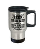 Funny Beer Steins Travel Mug Just Another Beer Drinker With A Beer Steins Collecting 14oz Stainless Steel