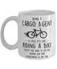 Funny Being A Cargo Agent Is Easy It's Like Riding A Bike Except Coffee Mug White