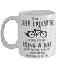 Funny Being A Chief Executive Is Easy It's Like Riding A Bike Except Coffee Mug White