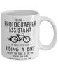Funny Being A Photographer Assistant Is Easy It's Like Riding A Bike Except Coffee Mug White
