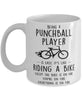 Funny Being A Punchball Player Is Easy It's Like Riding A Bike Except Coffee Mug White