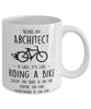 Funny Being An Architect Is Easy It's Like Riding A Bike Except Coffee Mug White