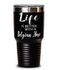 Funny Belgian Hare Rabbit Tumbler Life Is Better With A Belgian Hare 30oz Stainless Steel Black