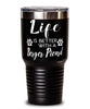 Funny Berger Picard Dog Tumbler Life Is Better With A Berger Picard 30oz Stainless Steel Black