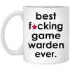 Funny Best F-cking Game Warden Ever Coffee Mug 11oz White XP8434