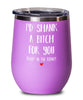 Funny Best Friend Wine Tumbler I'd Shank A B1tch For You Right In The Kidney 12oz Stainless Steel