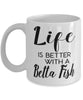 Funny Betta Fish Mug Life Is Better With A Betta Fish Coffee Cup 11oz 15oz White