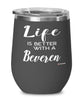 Funny Beveren Rabbit Wine Glass Life Is Better With A Beveren 12oz Stainless Steel Black