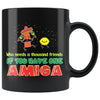 Funny BFF Mug One Amiga 11oz Black Coffee Mugs