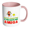 Funny BFF Mug One Amiga White 11oz Accent Coffee Mugs