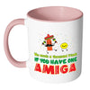 Funny BFF Mug One Amiga White 11oz Accent Coffee Mugs